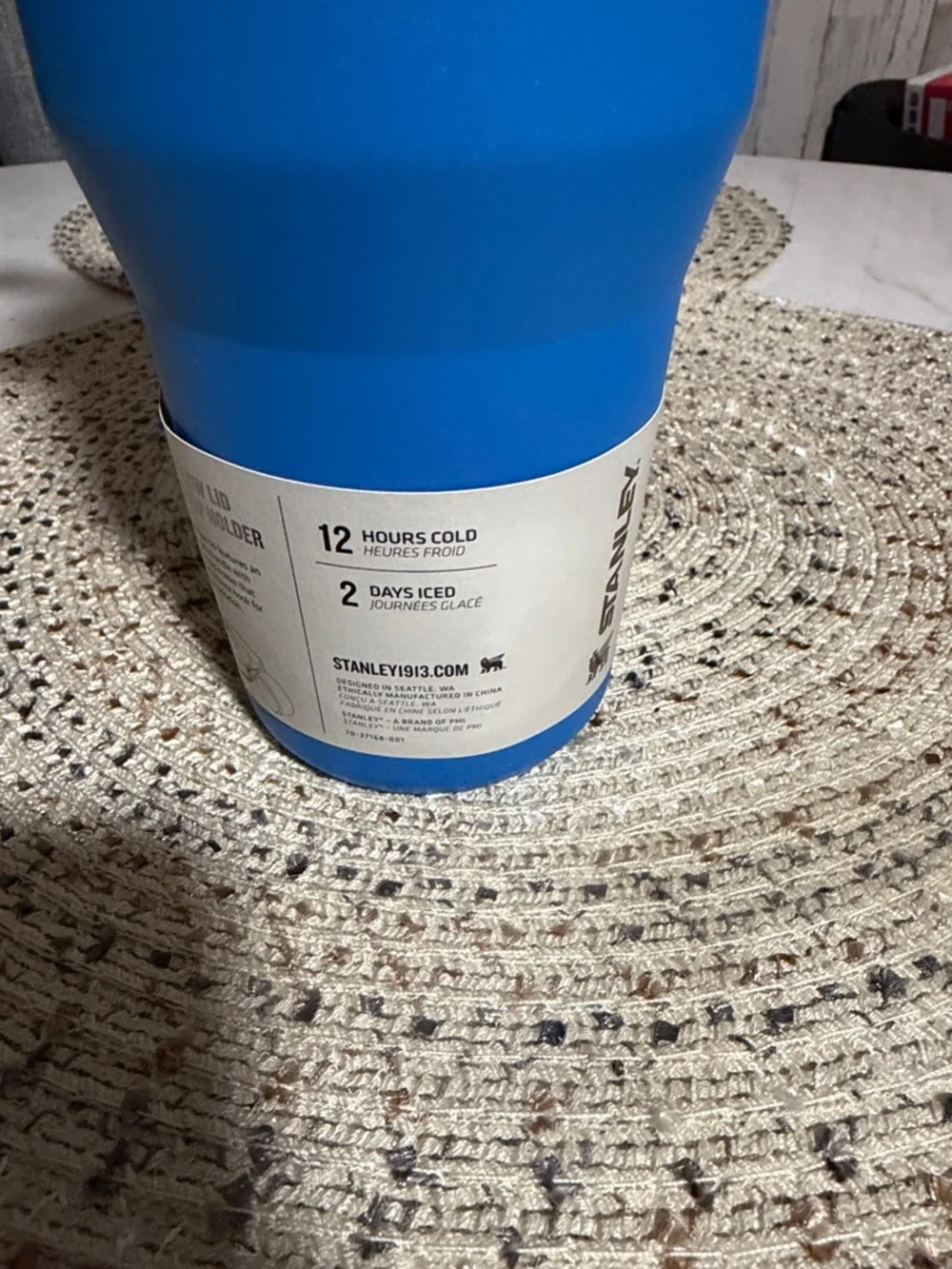 Stanley Blue Fast Flow Tumbler 30oz - Picture 3 of 4